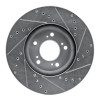 R1 99-04 Acura RL Front Left Drilled & Slotted Silver Brake Rotor