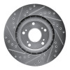 R1 97-05 Acura NSX Rear Right Drilled & Slotted Silver Brake Rotor