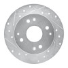 R1 92-94 Acura Vigor Rear Left Drilled & Slotted Silver Brake Rotor