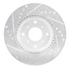 R1 87-90 Acura Legend Front Right Drilled & Slotted Silver Brake Rotor