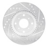 R1 87-90 Acura Legend Front Left Drilled & Slotted Silver Brake Rotor