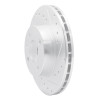 R1 85-89 Merkur XR4TI Front Right Drilled & Slotted Silver Brake Rotor