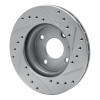 R1 85-89 Merkur XR4TI Front Left Drilled & Slotted Silver Brake Rotor