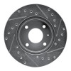 R1 85-89 Merkur XR4TI Front Left Drilled & Slotted Silver Brake Rotor