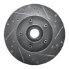 R1 90-91 Ford LTD Crown Victoria Front Left Drilled & Slotted Silver Brake Rotor