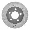 R1 91-94 Ford Crown Victoria Front Left Drilled & Slotted Silver Brake Rotor