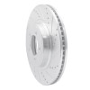 R1 03-05 Lincoln AVIATOR Front Right Drilled & Slotted Silver Brake Rotor