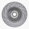 R1 84-87 Lincoln CONTINENTAL Front Right Drilled & Slotted Silver Brake Rotor