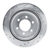 R1 21-25 Ford F-150 4WD Rear Right Drilled & Slotted Silver Brake Rotor