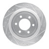 R1 21-25 Ford F-150 Lightning Rear Right Drilled & Slotted Silver Brake Rotor