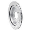 R1 21-25 Ford F-150 Lightning Rear Right Drilled & Slotted Silver Brake Rotor
