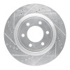 R1 21-25 Ford F-150 4WD Front Left Drilled & Slotted Silver Brake Rotor