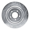 R1 20-25 Ford Explorer Rear Left Drilled & Slotted Silver Brake Rotor