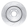 R1 20-25 Ford Explorer Front Right Drilled & Slotted Silver Brake Rotor