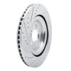 R1 20-25 Ford Explorer Rear Right Drilled & Slotted Silver Brake Rotor