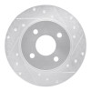 R1 18-22 Ford Ecosport Rear Right Drilled & Slotted Silver Brake Rotor EDZ-54269R