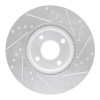 R1 18-22 Ford Ecosport Front Left Drilled & Slotted Silver Brake Rotor