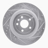 R1 13-19 Ford Explorer Front Right Drilled & Slotted Silver Brake Rotor