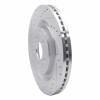 R1 13-19 Ford Police Interceptor Utility Front Left Drilled & Slotted Silver Brake Rotor