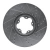 R1 14-19 Ford Transit (Mexico) Front Left Drilled & Slotted Silver Brake Rotor EDZ-54232L