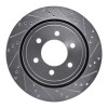 R1 15-17 Ford F-150 RWD Rear Right Drilled & Slotted Silver Brake Rotor