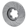 R1 15-25 Ford Transit-350 HD/DRW Front Left Drilled & Slotted Silver Brake Rotor