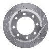 R1 11-22 Ford F-350 Super Duty 2WD Rear Right Drilled & Slotted Silver Brake Rotor