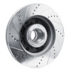 R1 11-25 Ford F-350 Super Duty 2WD Front Right Drilled & Slotted Silver Brake Rotor EDZ-54224R