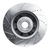 R1 11-25 Ford F-350 Super Duty 2WD Front Right Drilled & Slotted Silver Brake Rotor EDZ-54224R