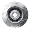 R1 11-25 Ford F-250 2WD (Super Duty) Front Left Drilled & Slotted Silver Brake Rotor