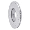 R1 10-13 Ford Transit CONNECT Front Right Drilled & Slotted Silver Brake Rotor