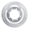R1 08-19 Ford E-350 Super Duty Rear Right Drilled & Slotted Silver Brake Rotor