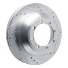 R1 08-19 Ford E-350 Super Duty Rear Right Drilled & Slotted Silver Brake Rotor