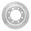 R1 08-25 Ford E-350 Super Duty Rear Right Drilled & Slotted Silver Brake Rotor