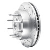 R1 05-07 Ford F-250 2WD (Super Duty) Front Right Drilled & Slotted Silver Brake Rotor