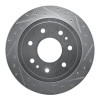 R1 04-11 Ford F-150 RWD Rear Right Drilled & Slotted Silver Brake Rotor