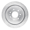 R1 04-11 Ford F-150 RWD Rear Left Drilled & Slotted Silver Brake Rotor