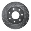 R1 04-08 Ford F-150 4WD Front Left Drilled & Slotted Silver Brake Rotor