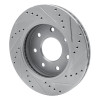 R1 04-08 Ford F-150 4WD Front Left Drilled & Slotted Silver Brake Rotor