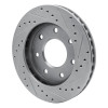 R1 04-08 Ford F-150 RWD Front Left Drilled & Slotted Silver Brake Rotor