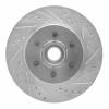 R1 04-08 Ford F-150 RWD Front Right Drilled & Slotted Silver Brake Rotor EDZ-54184R