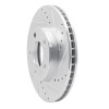 R1 01-07 Ford Escape Front Right Drilled & Slotted Silver Brake Rotor