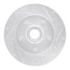 R1 98-02 Ford Ranger (USA/Canada) Front Right Drilled & Slotted Silver Brake Rotor EDZ-54165R
