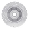 R1 99-02 Ford F-250 2WD (Super Duty) Front Right Drilled & Slotted Silver Brake Rotor