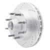 R1 99-02 Ford F-350 Super Duty 2WD Front Left Drilled & Slotted Silver Brake Rotor EDZ-54162L