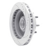 R1 99-02 Ford F-350 Super Duty 2WD Front Left Drilled & Slotted Silver Brake Rotor EDZ-54162L