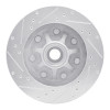 R1 97-02 Ford F-150 RWD Front Right Drilled & Slotted Silver Brake Rotor