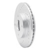 R1 00-15 Ford Ikon (Mexico / Made In Brazil) Front Left Drilled & Slotted Silver Brake Rotor