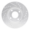 R1 00-15 Ford Ikon (Mexico / Made In Brazil) Front Left Drilled & Slotted Silver Brake Rotor
