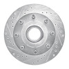 R1 92-94 Ford E-350 Econoline Club Wagon Front Left Drilled & Slotted Silver Brake Rotor